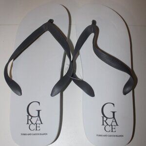 Turks & Caicos Grace Bay Club Men’s & Women’s Flip Flop Sandals Set Souvenir